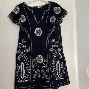 Let Me Be Embroidered Tunic Dress